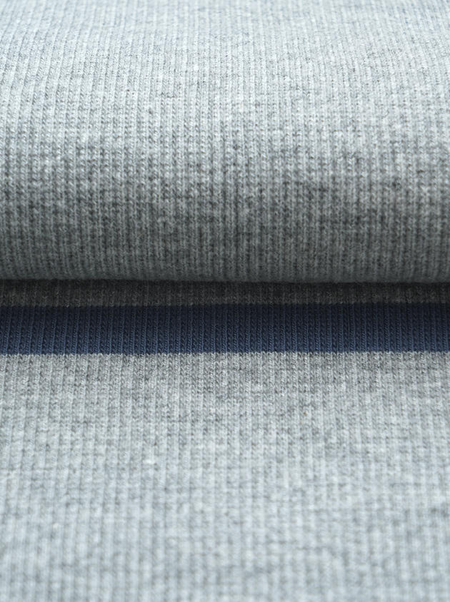 Ribbing-WBLW20003WBLW20003 Light gray 56.4%Cotton 2*2 RIB Knit Fabric