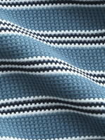 WBSM20001 Blue Gray and White Double Knit Fabric